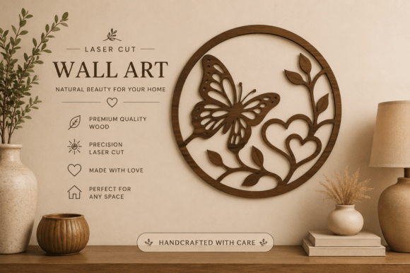 Download Butterfly Wall Art SVG,Laser Cut Files - Butterfly wall art Collection